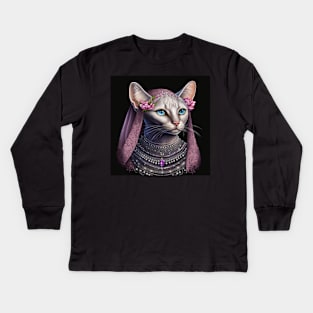 Holly Abyssinian Kids Long Sleeve T-Shirt